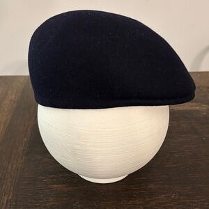 Vintage Huckel wool felt newsboy/cabbie cap. Sz L